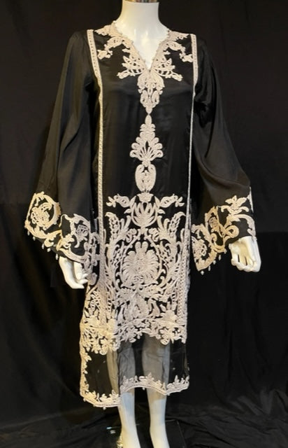 Sana Safinaz - Black Embroidered Shirt